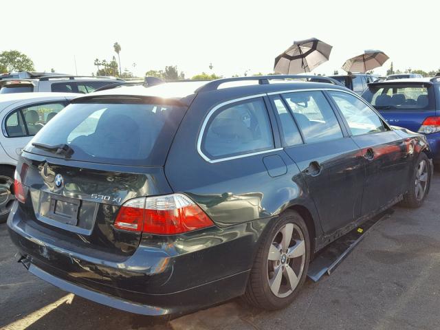 WBANN73506CN01384 - 2006 BMW 530 XIT GREEN photo 4