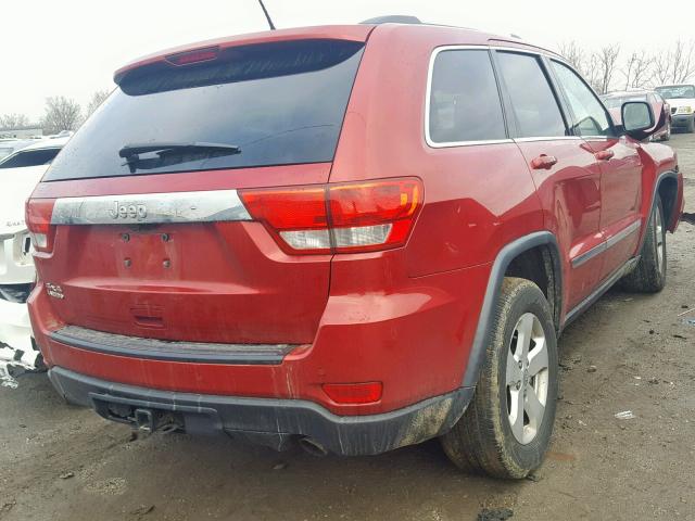 1J4RR4GG6BC680733 - 2011 JEEP GRAND CHER RED photo 4