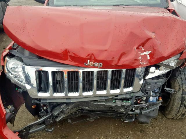 1J4RR4GG6BC680733 - 2011 JEEP GRAND CHER RED photo 7