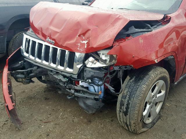 1J4RR4GG6BC680733 - 2011 JEEP GRAND CHER RED photo 9