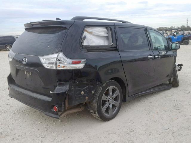 5TDXZ3DCXJS925622 - 2018 TOYOTA SIENNA SE BLACK photo 4