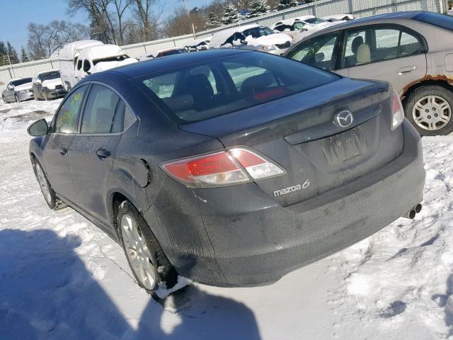 1YVHZ8EH9D5M03306 - 2013 MAZDA 6 TOURING GRAY photo 3