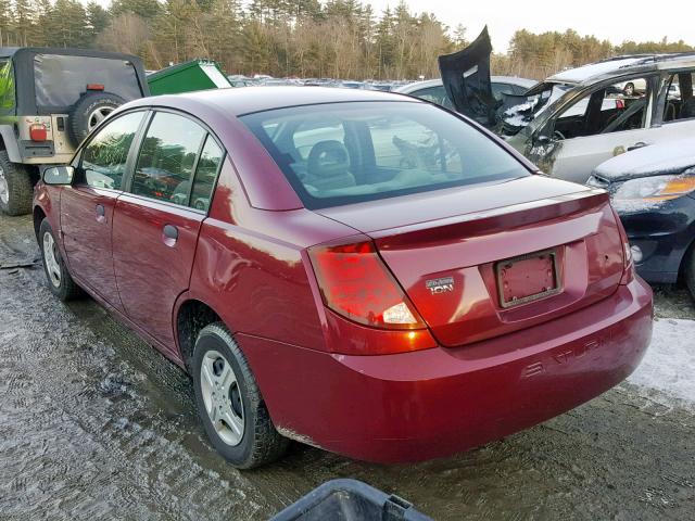 1G8AG52FX5Z147437 - 2005 SATURN ION LEVEL RED photo 3