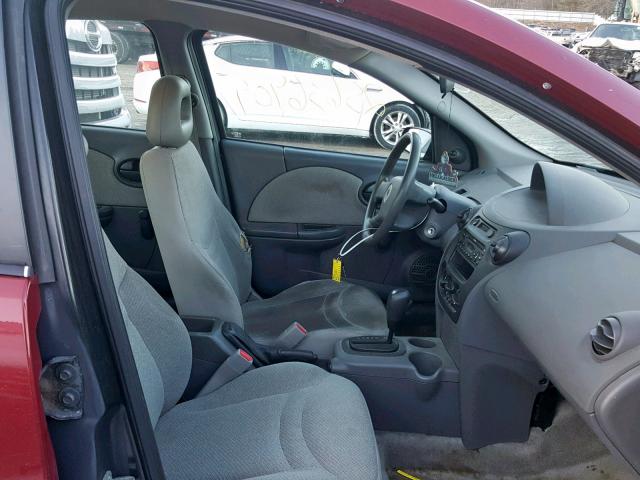 1G8AG52FX5Z147437 - 2005 SATURN ION LEVEL RED photo 5