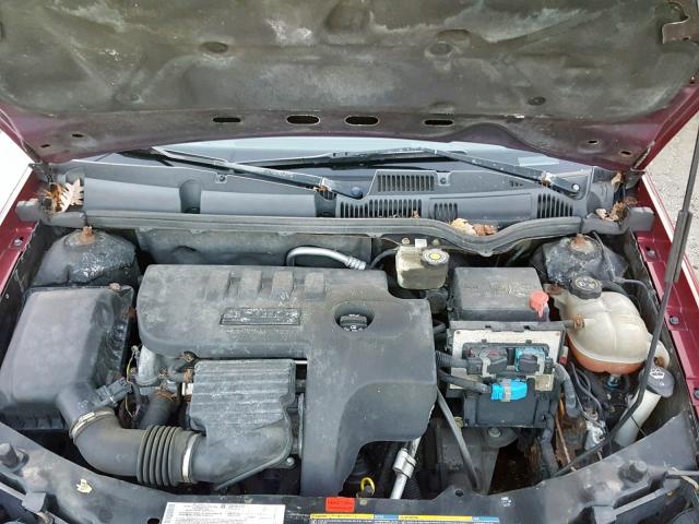 1G8AG52FX5Z147437 - 2005 SATURN ION LEVEL RED photo 7