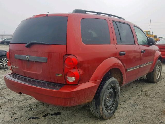 1D8HD48N88F134991 - 2008 DODGE DURANGO SL RED photo 4