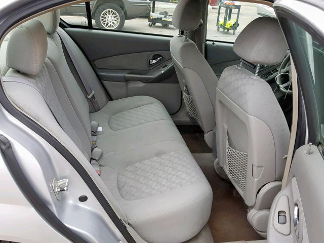 1G1ZT52835F339122 - 2005 CHEVROLET MALIBU LS SILVER photo 6