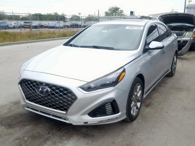 5NPE34AB4JH638650 - 2018 HYUNDAI SONATA SPO SILVER photo 2