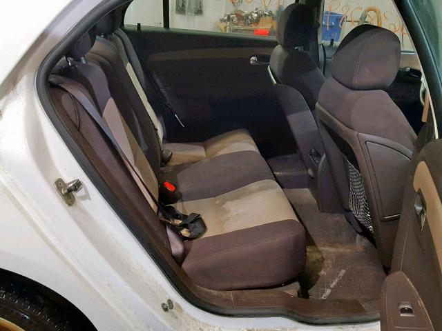 1G1ZG57B394220898 - 2009 CHEVROLET MALIBU LS WHITE photo 6
