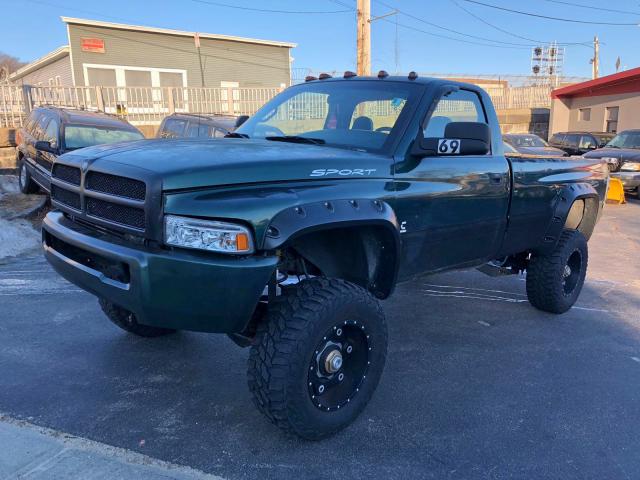 3B7KF26681M254973 - 2001 DODGE RAM 2500 GREEN photo 2