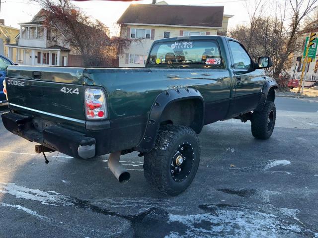 3B7KF26681M254973 - 2001 DODGE RAM 2500 GREEN photo 4