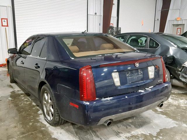 1G6DW677X50191782 - 2005 CADILLAC STS BLUE photo 3