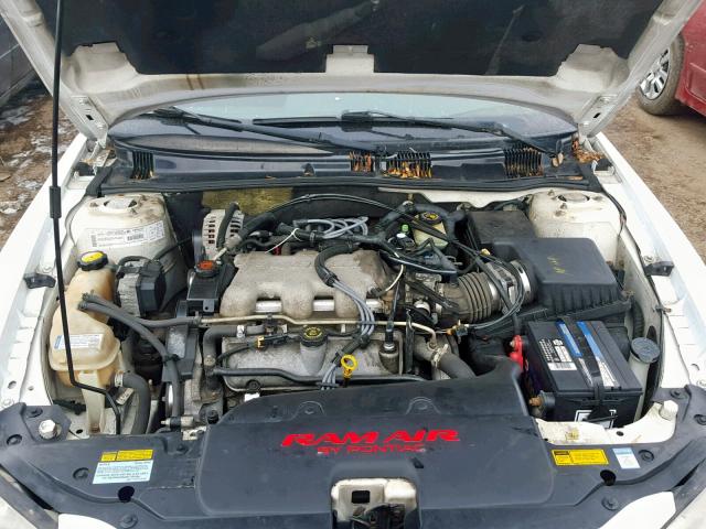 1G2NW12E0YM865255 - 2000 PONTIAC GRAND AM G WHITE photo 7