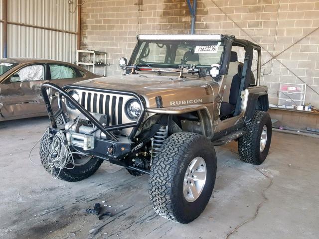 1J4FA69S04P752948 - 2004 JEEP WRANGLER / TAN photo 2