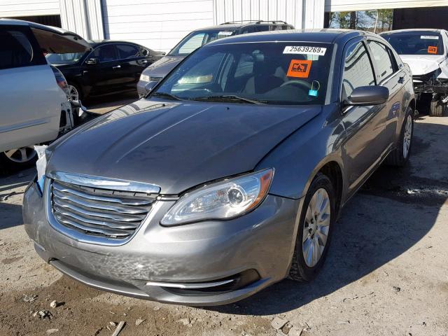 1C3CCBAB6CN268546 - 2012 CHRYSLER 200 LX GRAY photo 2