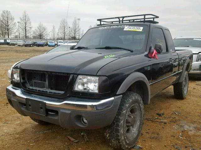 1FTZR15E51TA23989 - 2001 FORD RANGER SUP BLACK photo 2