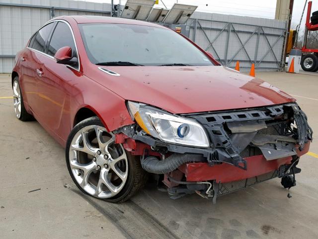 2G4GV5GV2C9212953 - 2012 BUICK REGAL GS RED photo 1