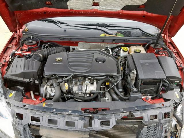 2G4GV5GV2C9212953 - 2012 BUICK REGAL GS RED photo 7