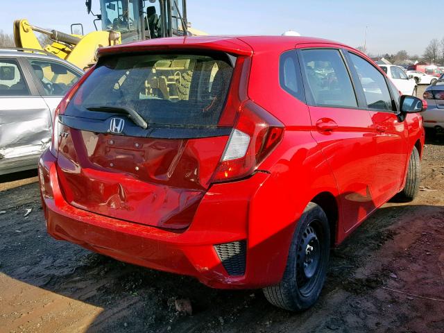 JHMGK5H53HS009036 - 2017 HONDA FIT LX RED photo 4