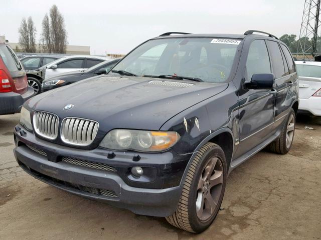 5UXFB53564LV07898 - 2004 BMW X5 4.4I BLUE photo 2