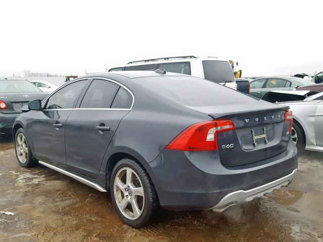 YV1612FS5D2181290 - 2013 VOLVO S60 T5 CHARCOAL photo 3