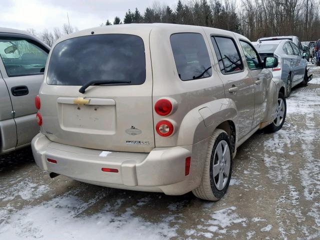 3GNCA13B79S636506 - 2009 CHEVROLET HHR LS Beige foto 4