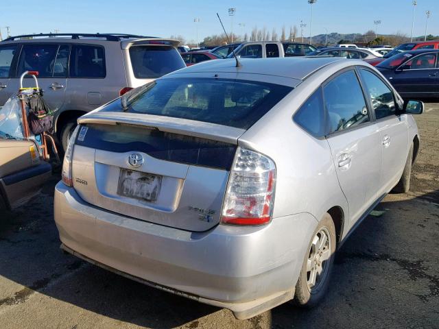 JTDKB20U283382771 - 2008 TOYOTA PRIUS SILVER photo 4