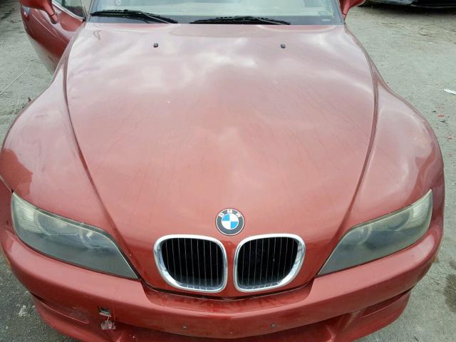 4USCN33462LK52281 - 2002 BMW Z3 2.5 RED photo 7