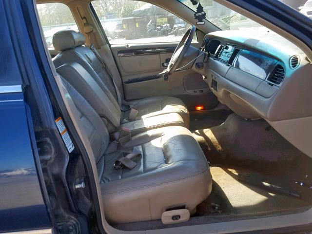 1LNHM82W01Y624855 - 2001 LINCOLN TOWN CAR S BLUE photo 5