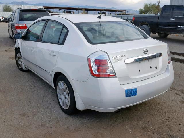 3N1AB6AP9AL633486 - 2010 NISSAN SENTRA 2.0 WHITE photo 3