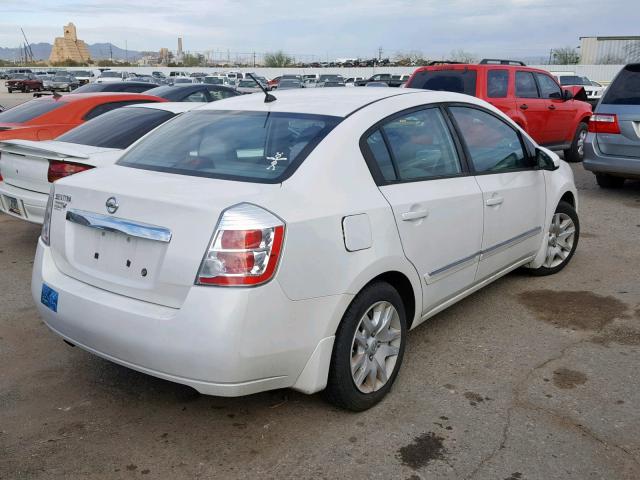 3N1AB6AP9AL633486 - 2010 NISSAN SENTRA 2.0 WHITE photo 4