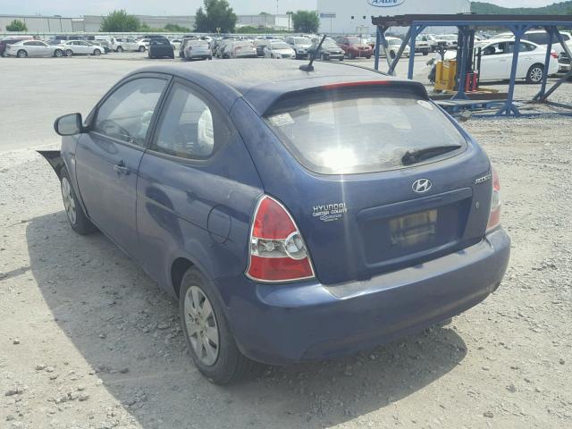 KMHCM3AC8BU198250 - 2011 HYUNDAI ACCENT GL BLUE photo 3