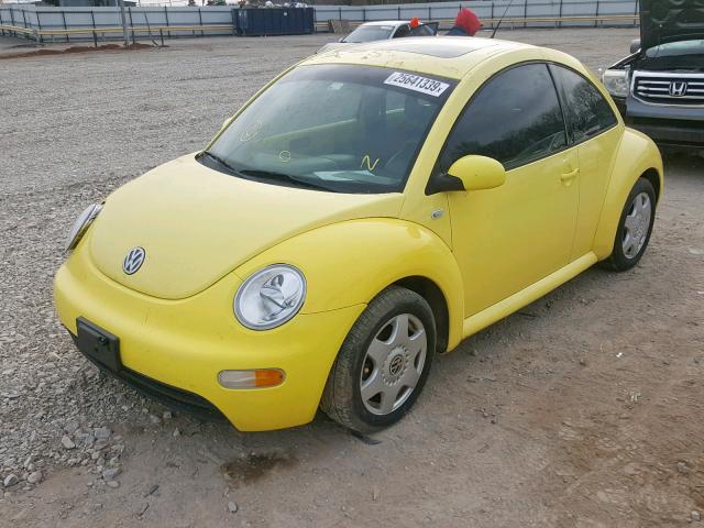 3VWCB21C11M468911 - 2001 VOLKSWAGEN NEW BEETLE 黄色 照片 2