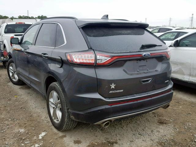 2FMPK3J81HBB26923 - 2017 FORD EDGE SEL CHARCOAL photo 3