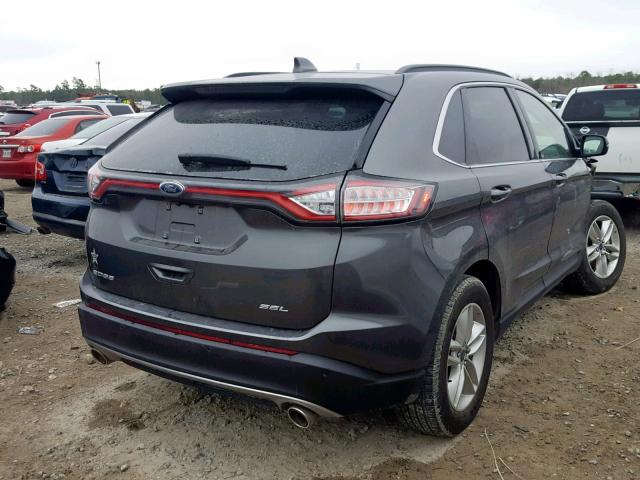 2FMPK3J81HBB26923 - 2017 FORD EDGE SEL CHARCOAL photo 4