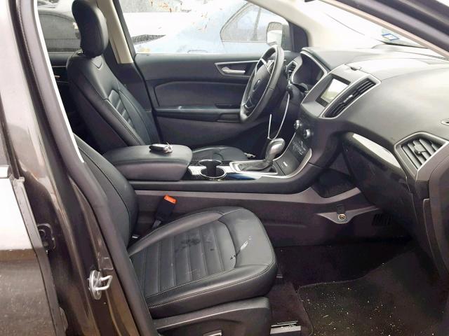 2FMPK3J81HBB26923 - 2017 FORD EDGE SEL CHARCOAL photo 5