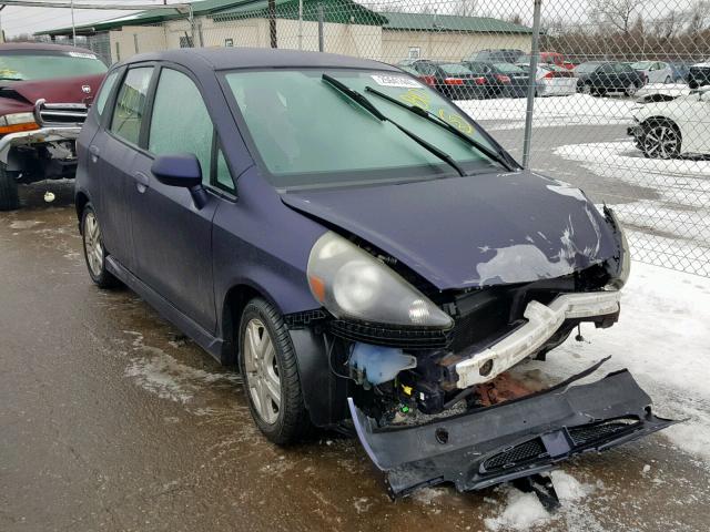 JHMGD38648S044966 - 2008 HONDA FIT SPORT PURPLE photo 1