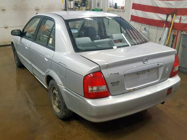 JM1BJ2246Y0266748 - 2000 MAZDA PROTEGE DX GRAY photo 3