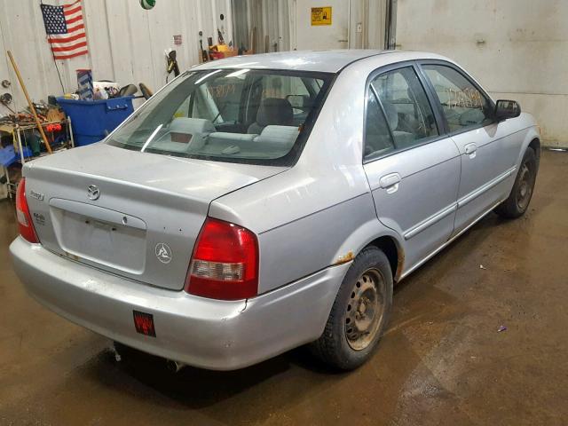 JM1BJ2246Y0266748 - 2000 MAZDA PROTEGE DX GRAY photo 4