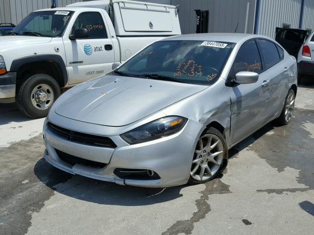 1C3CDFBA6DD294825 - 2013 DODGE DART SXT SILVER photo 2