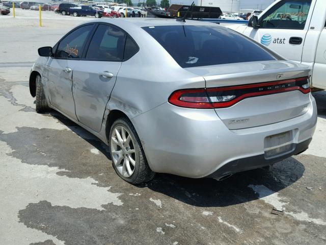 1C3CDFBA6DD294825 - 2013 DODGE DART SXT SILVER photo 3