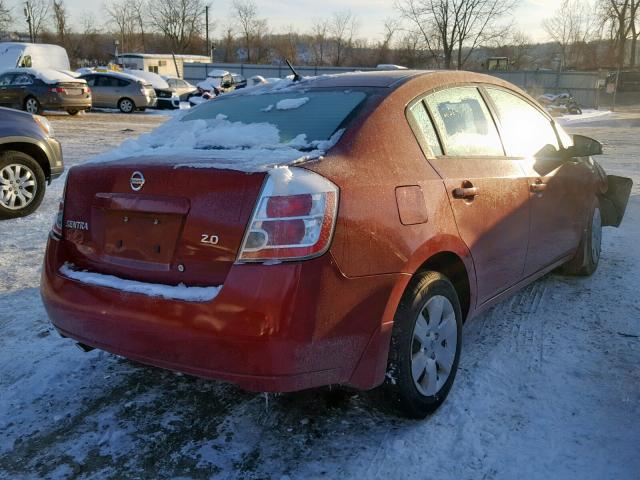 3N1AB61E77L643215 - 2007 NISSAN SENTRA 2.0 RED photo 4