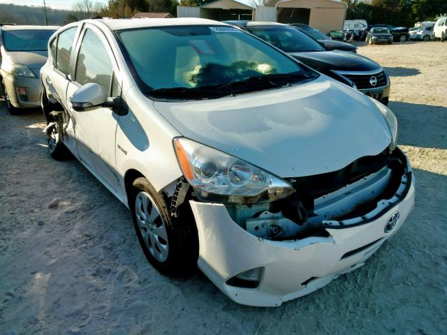 JTDKDTB39C1505569 - 2012 TOYOTA PRIUS C WHITE photo 1