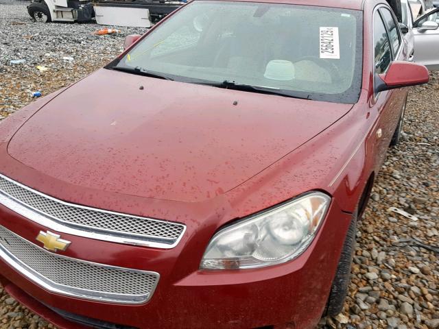 1G1ZK57778F257918 - 2008 CHEVROLET MALIBU LTZ RED photo 9