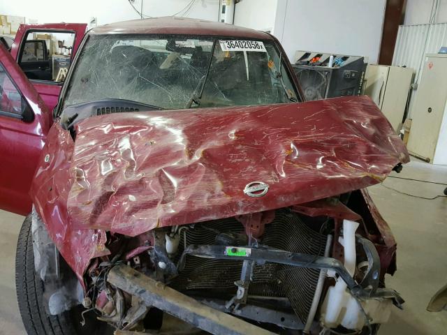 1N6ED27T82C374442 - 2002 NISSAN FRONTIER C RED photo 9