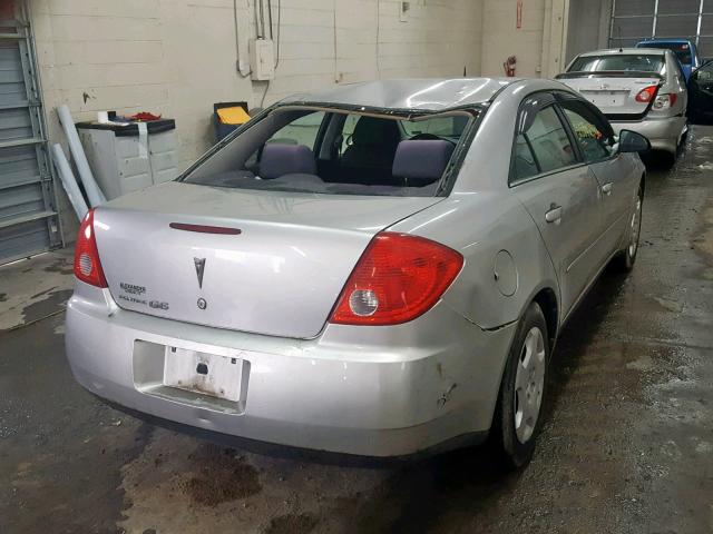 1G2ZF57B184243920 - 2008 PONTIAC G6 VALUE L SILVER photo 4