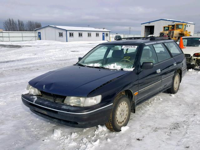 4S3BJ6323N6906346 - 1992 SUBARU LEGACY L A BLACK photo 2