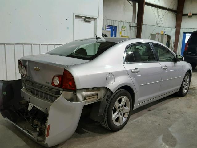 1G1ZC5E02AF116926 - 2010 CHEVROLET MALIBU 1LT ვერცხლისფერი ფოტო 4