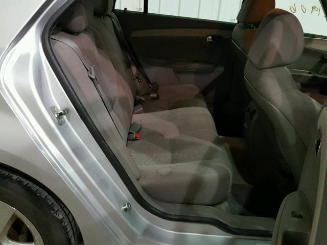 1G1ZC5E02AF116926 - 2010 CHEVROLET MALIBU 1LT ვერცხლისფერი ფოტო 6