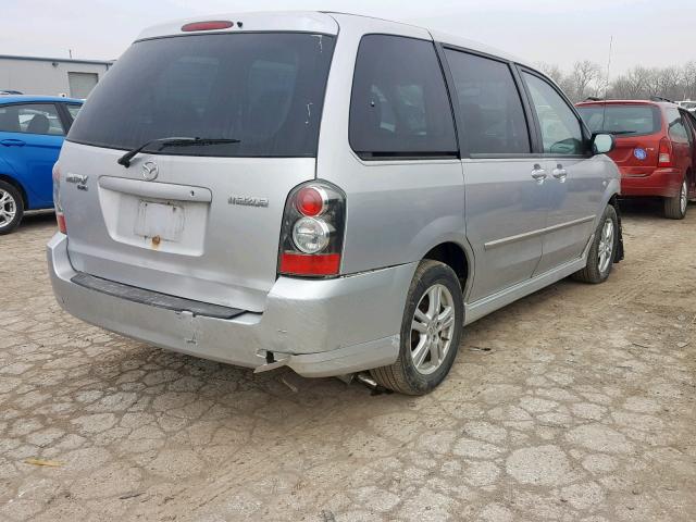 JM3LW28A950549778 - 2005 MAZDA MPV WAGON SILVER photo 4